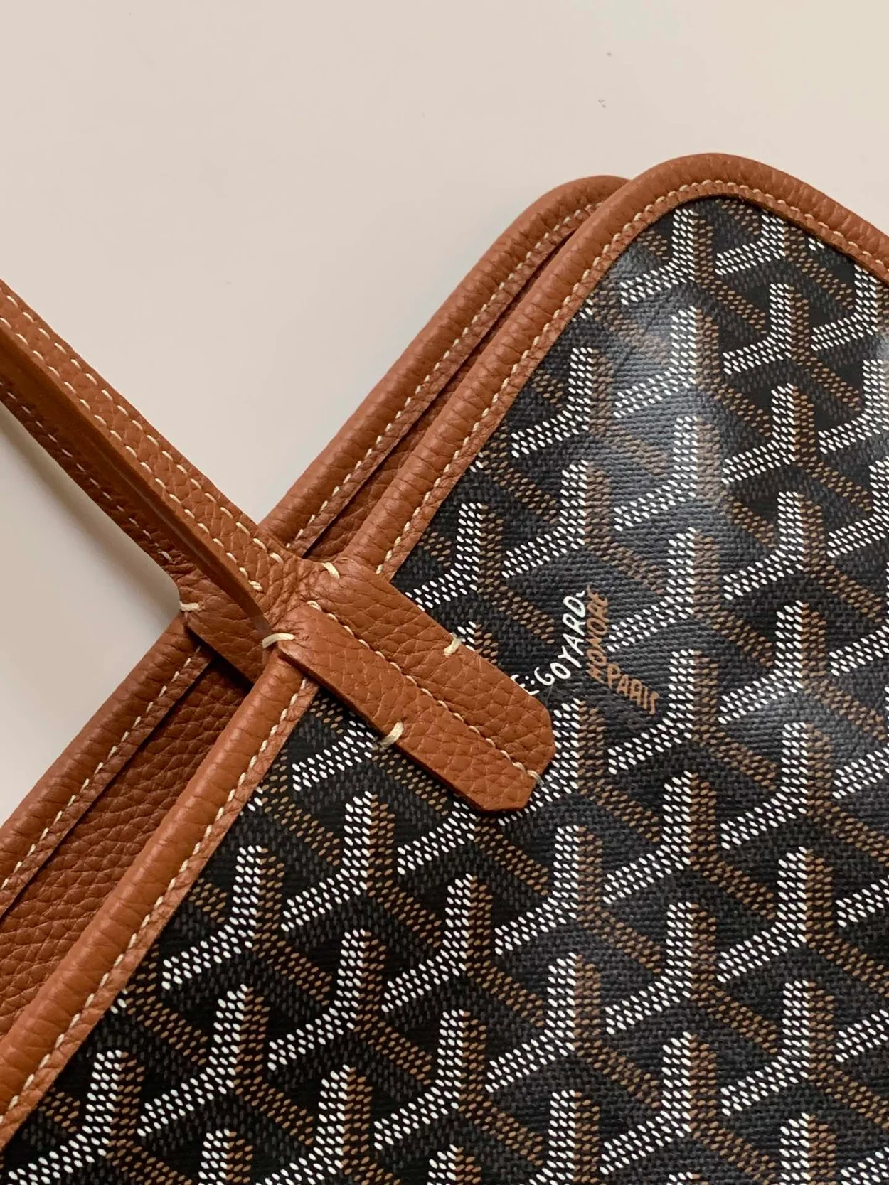 고야드 하디 백 PM 탄