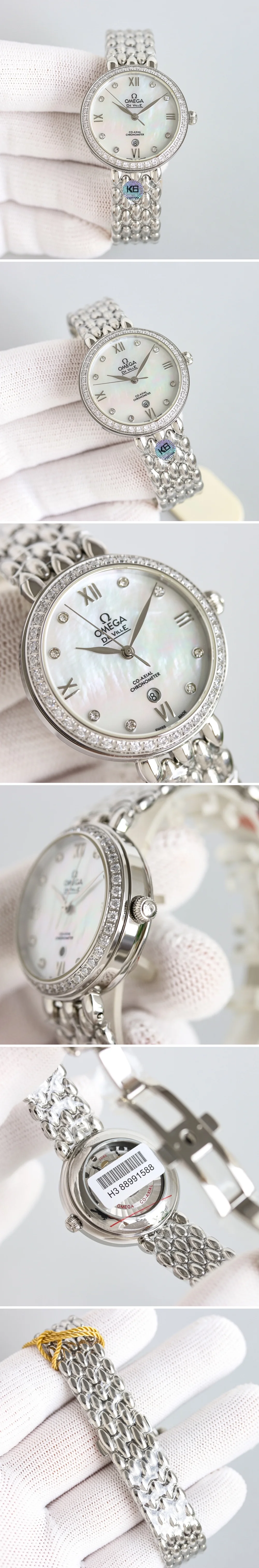 오메가 플라잉 클래식 다이야 여성용 실버