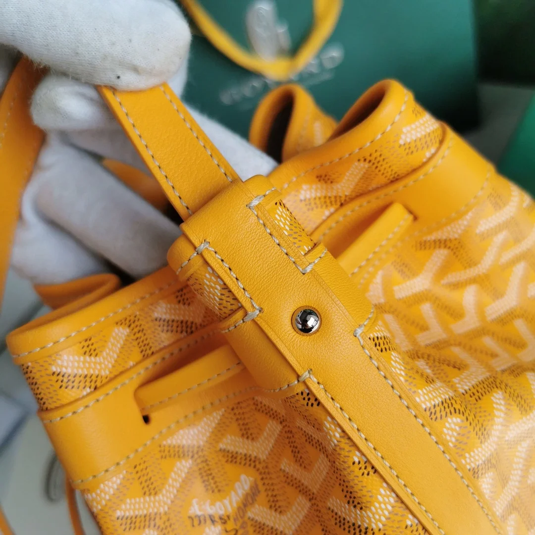 고야드 쁘띠 플로 버킷백 옐로우