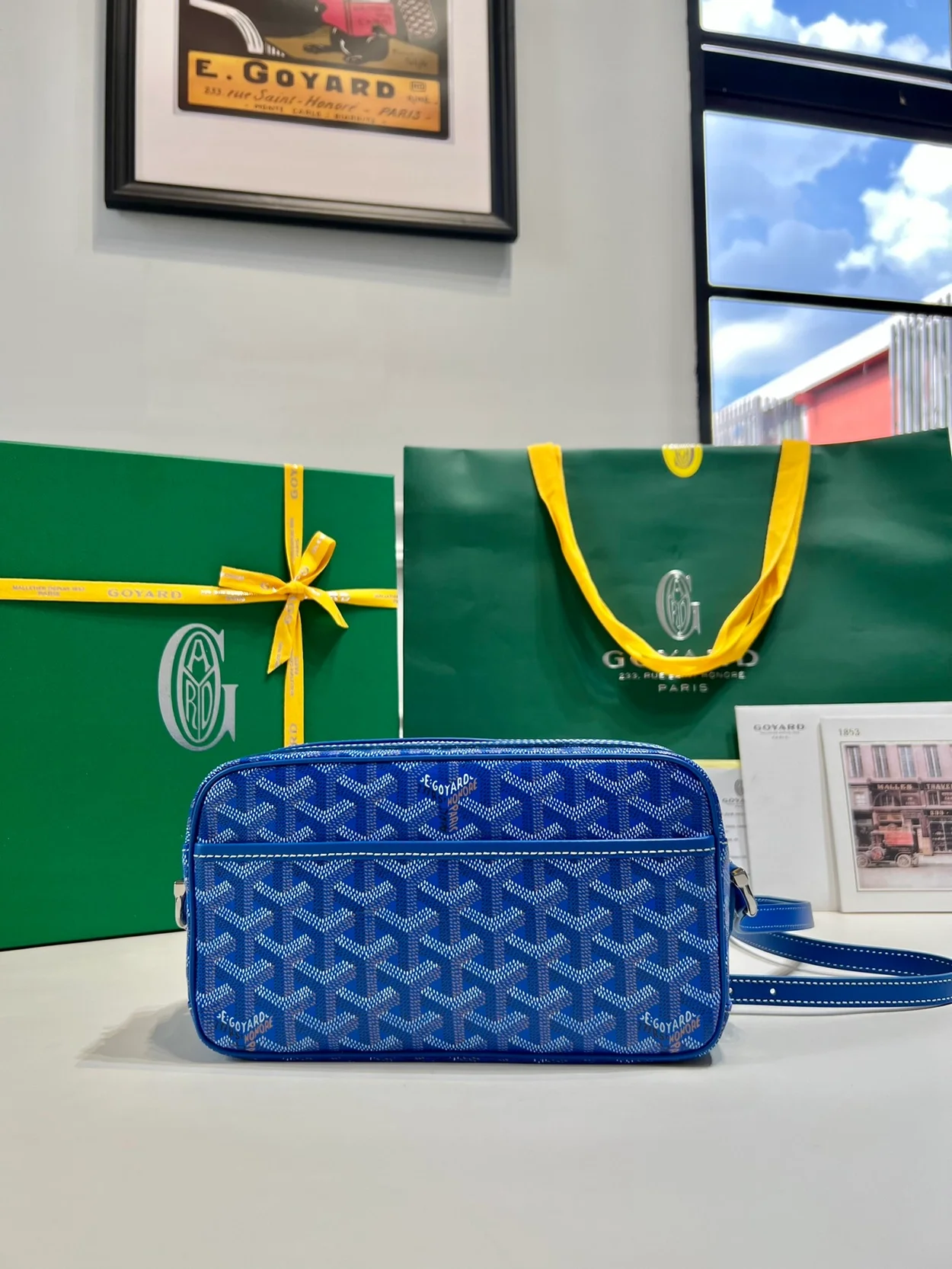 고야드 캅베르 백 PM 블루