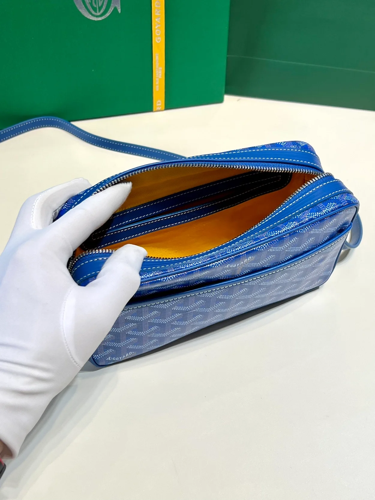 고야드 캅베르 백 PM 블루