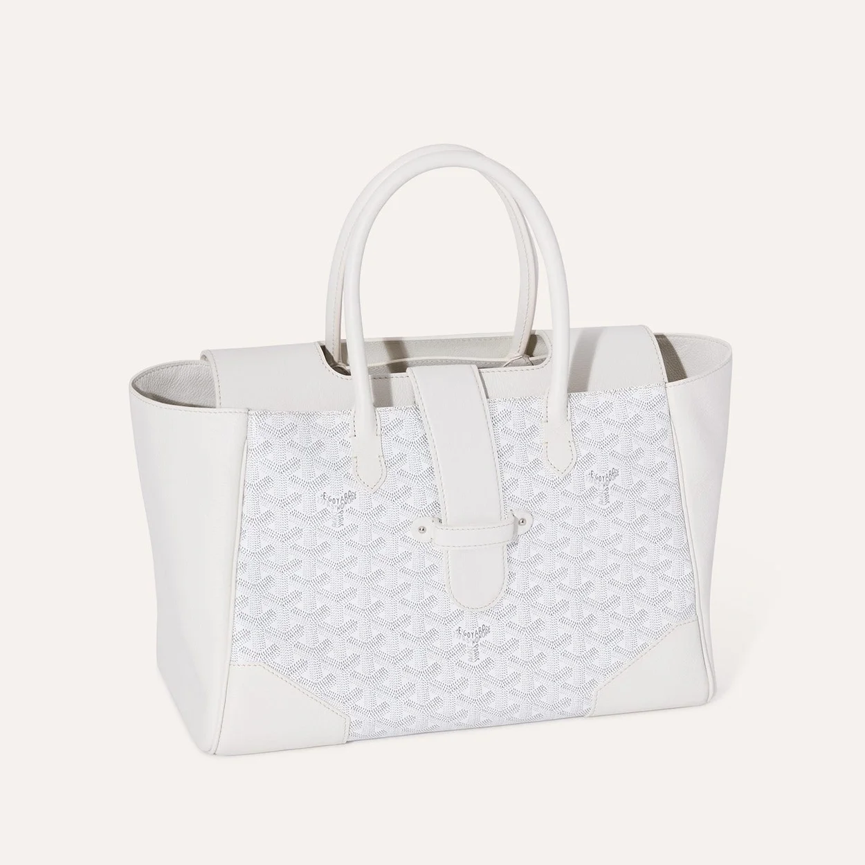 고야드 카바스 사이공 토트백 화이트