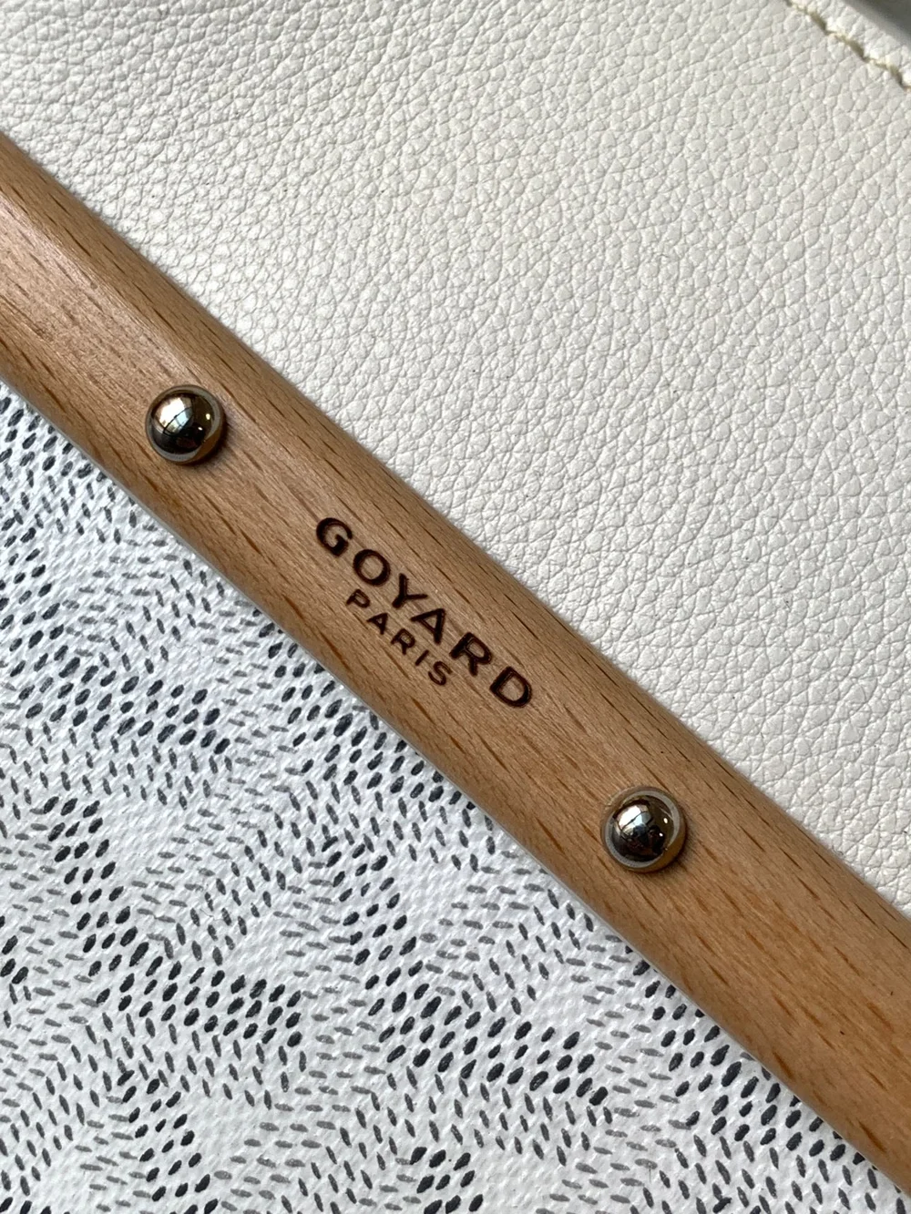 고야드 카바스 사이공 토트백 화이트