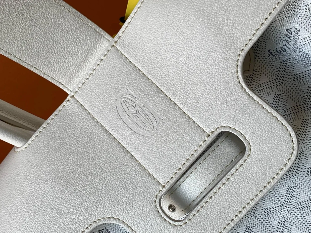 고야드 카바스 사이공 토트백 화이트