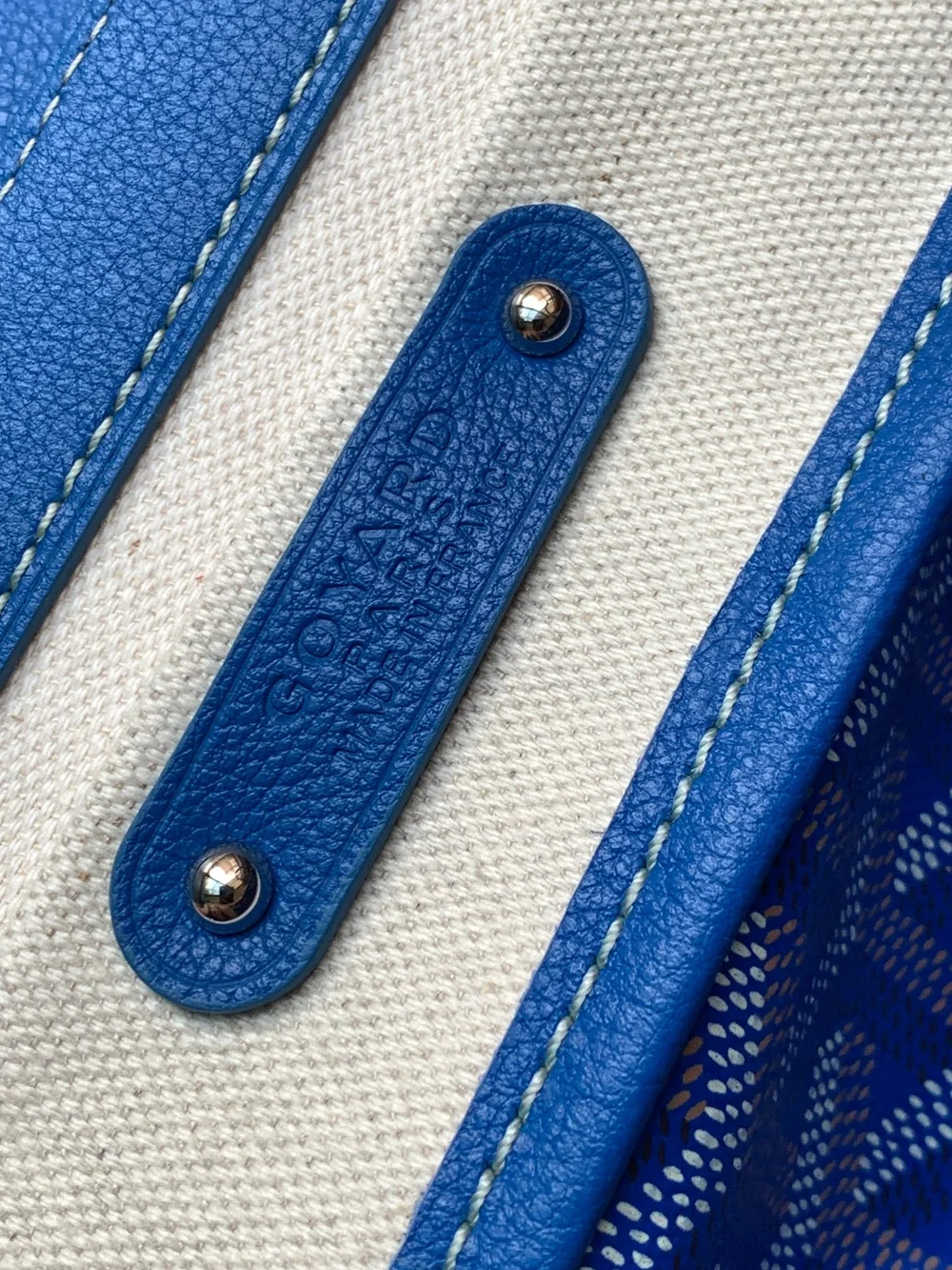 고야드 카바스 사이공 토트백 블루