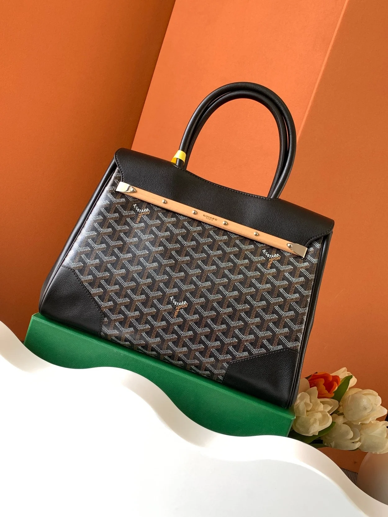 고야드 카바스 사이공 토트백 블랙