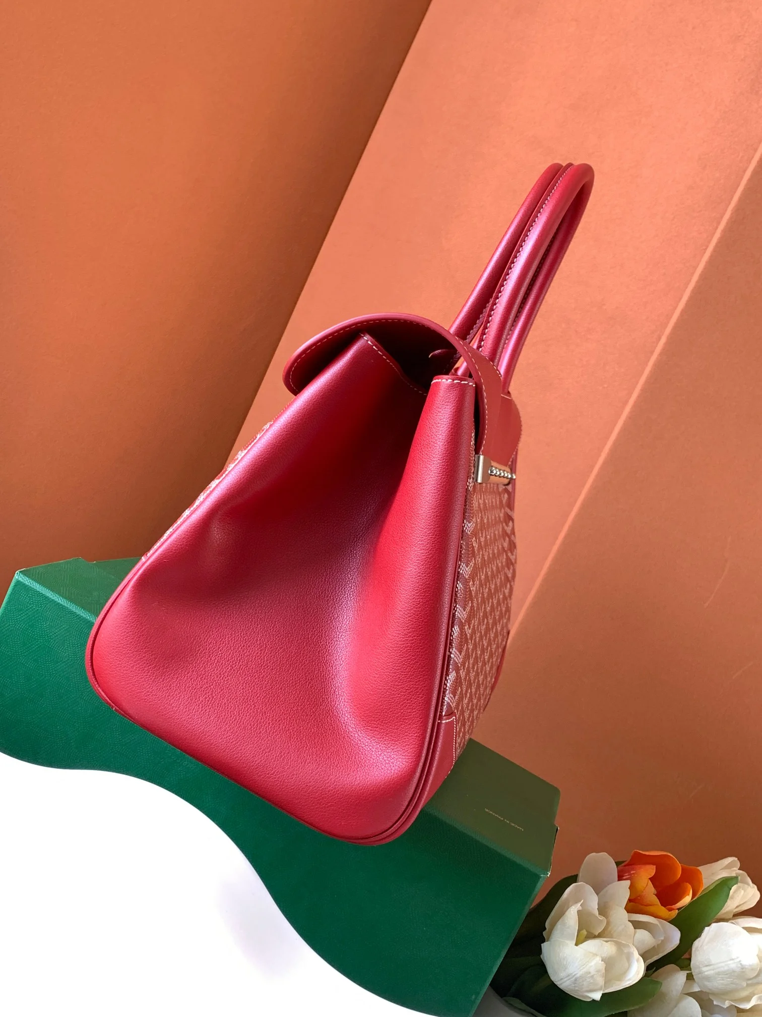 고야드 카바스 사이공 토트백 레드