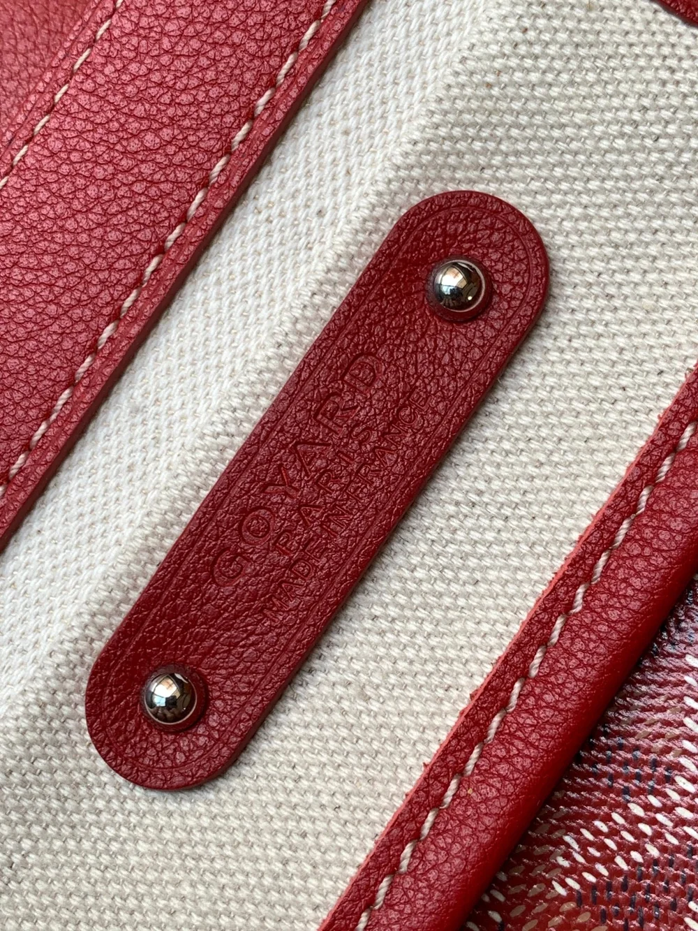 고야드 카바스 사이공 토트백 레드