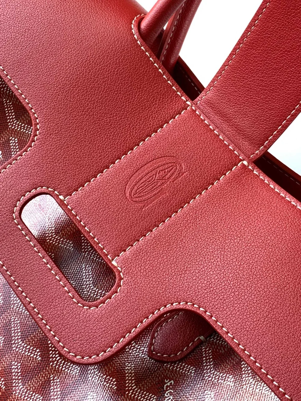 고야드 카바스 사이공 토트백 레드