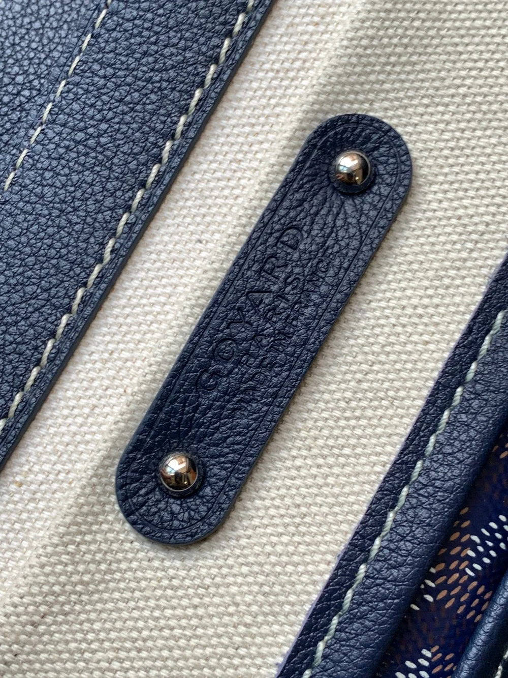 고야드 카바스 사이공 토트백 네이비