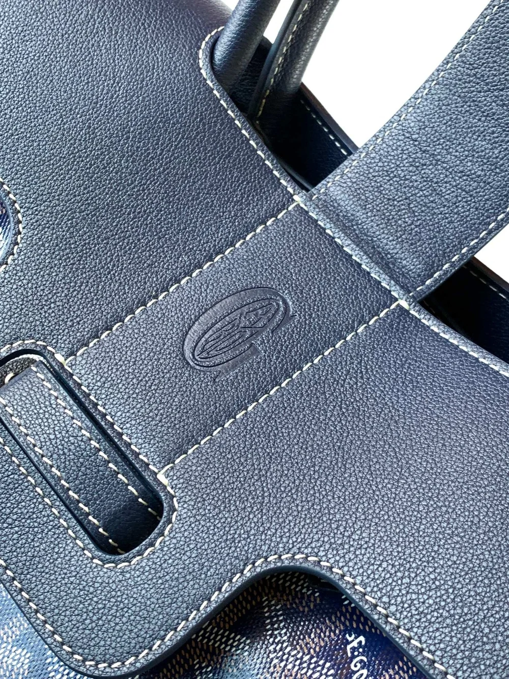 고야드 카바스 사이공 토트백 네이비