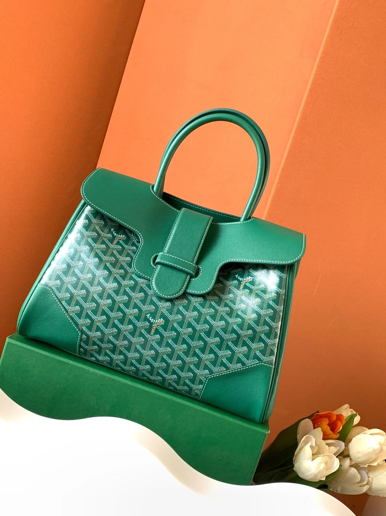 고야드 카바스 사이공 토트백 그린