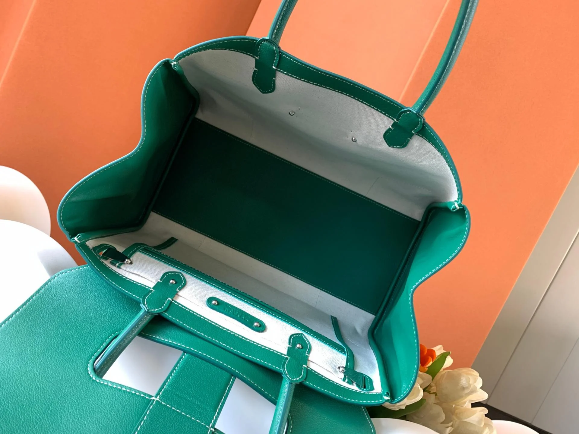 고야드 카바스 사이공 토트백 그린