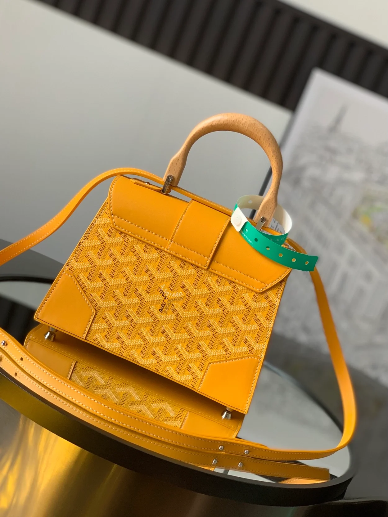 고야드 스트럭쳐 사이공 미니백 옐로우