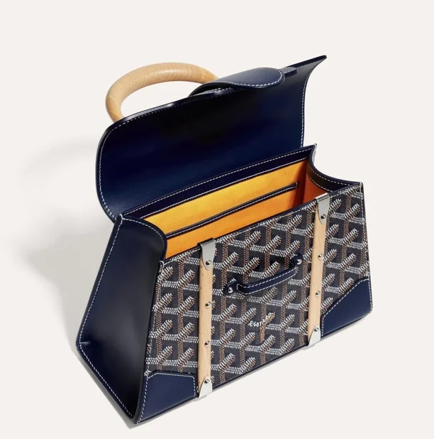 고야드 스트럭쳐 사이공 미니백 네이비