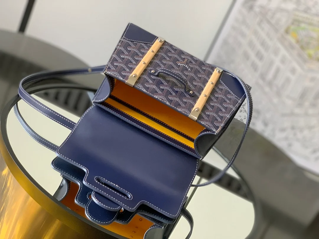 고야드 스트럭쳐 사이공 미니백 네이비