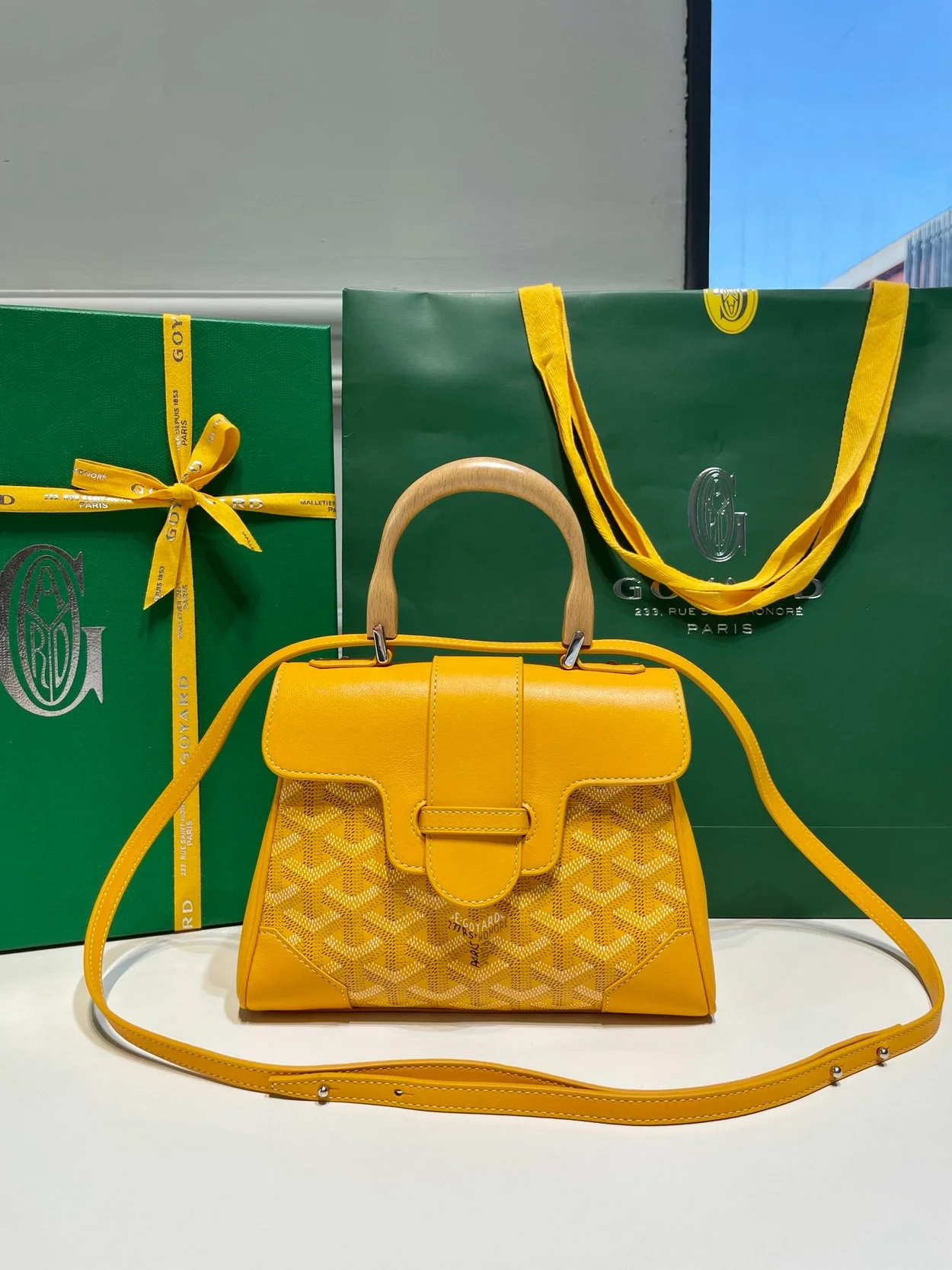 고야드 소프트 사이공 미니백 옐로우