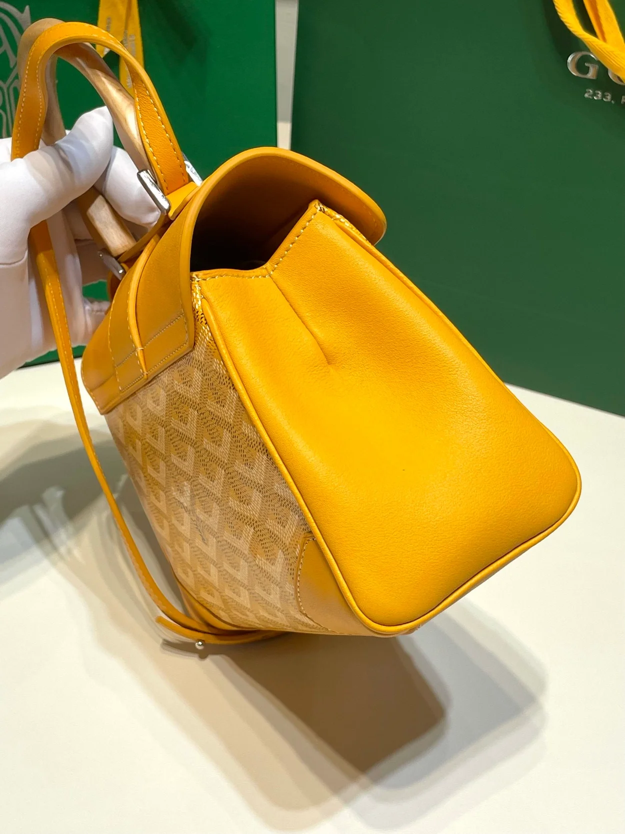 고야드 소프트 사이공 미니백 옐로우