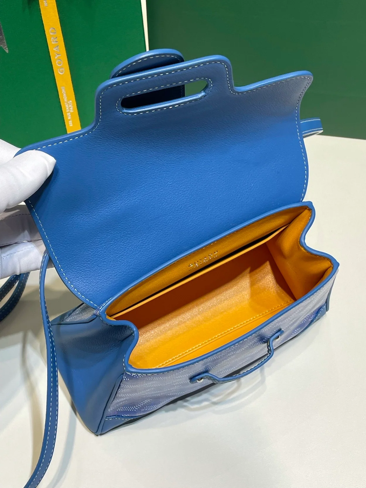 고야드 소프트 사이공 미니백 블루