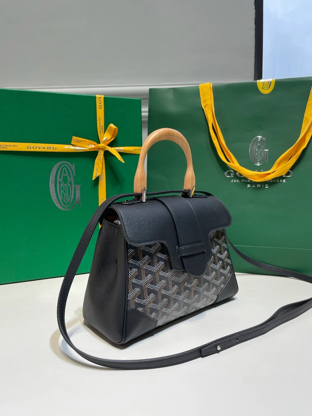 고야드 소프트 사이공 미니백 블랙