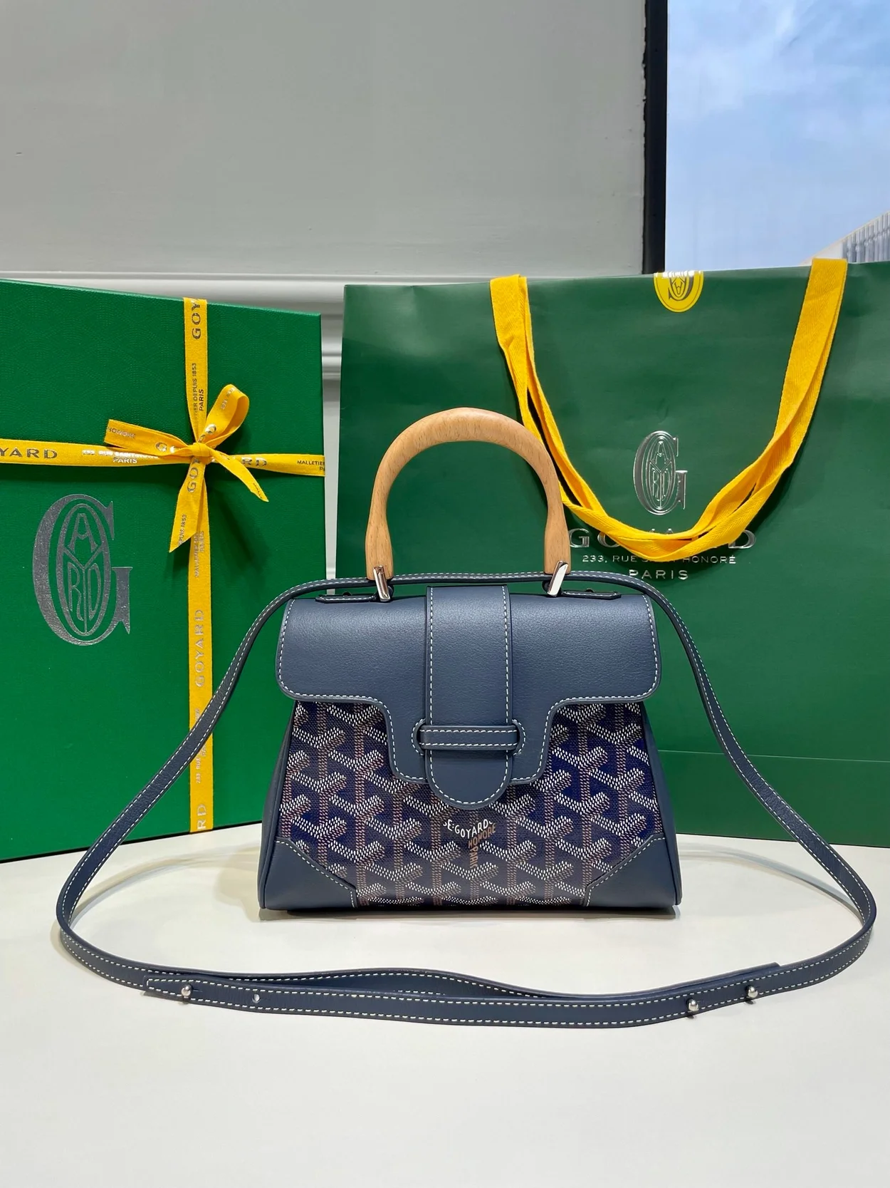 고야드 소프트 사이공 미니백 네이비