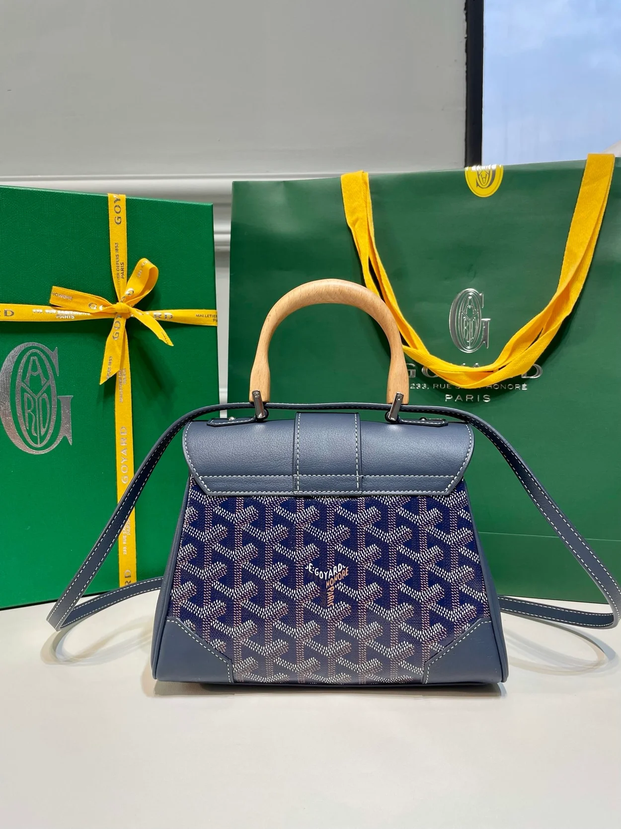 고야드 소프트 사이공 미니백 네이비