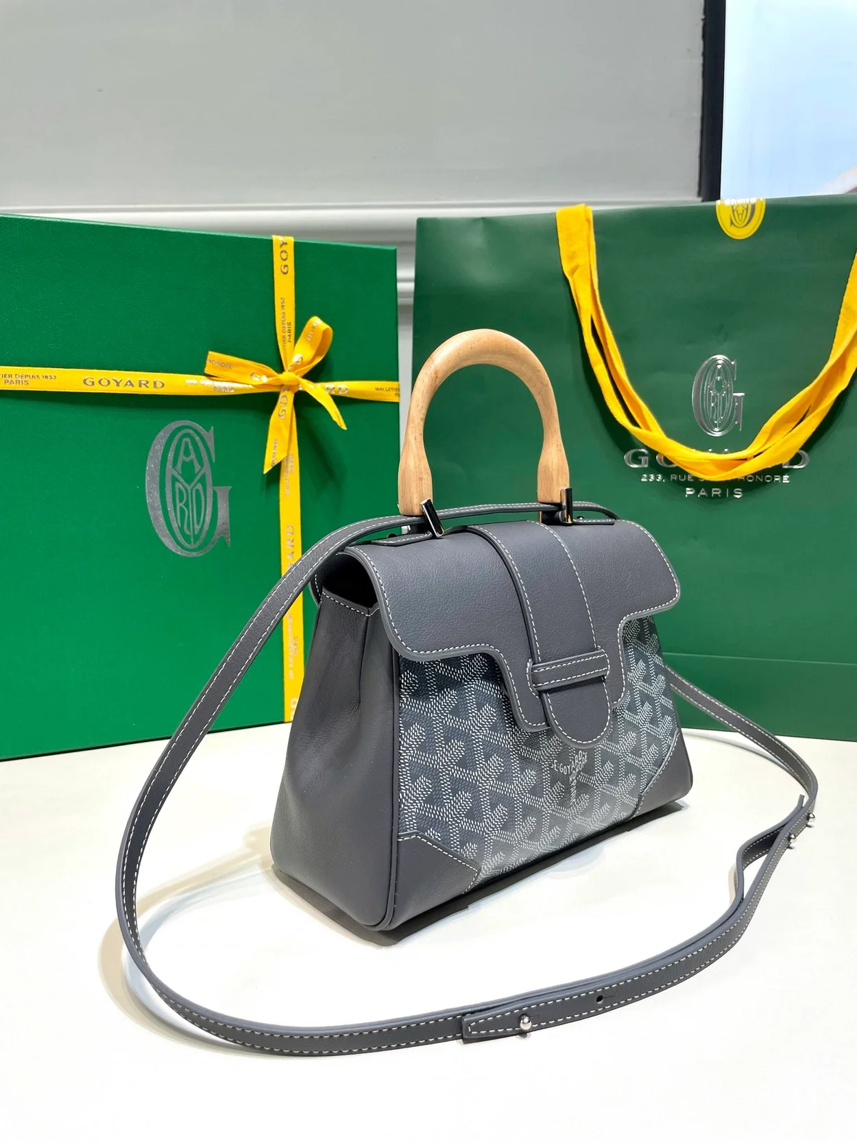 고야드 소프트 사이공 미니백 그레이