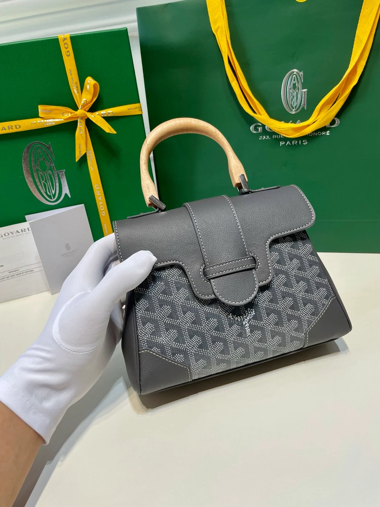 고야드 소프트 사이공 미니백 그레이