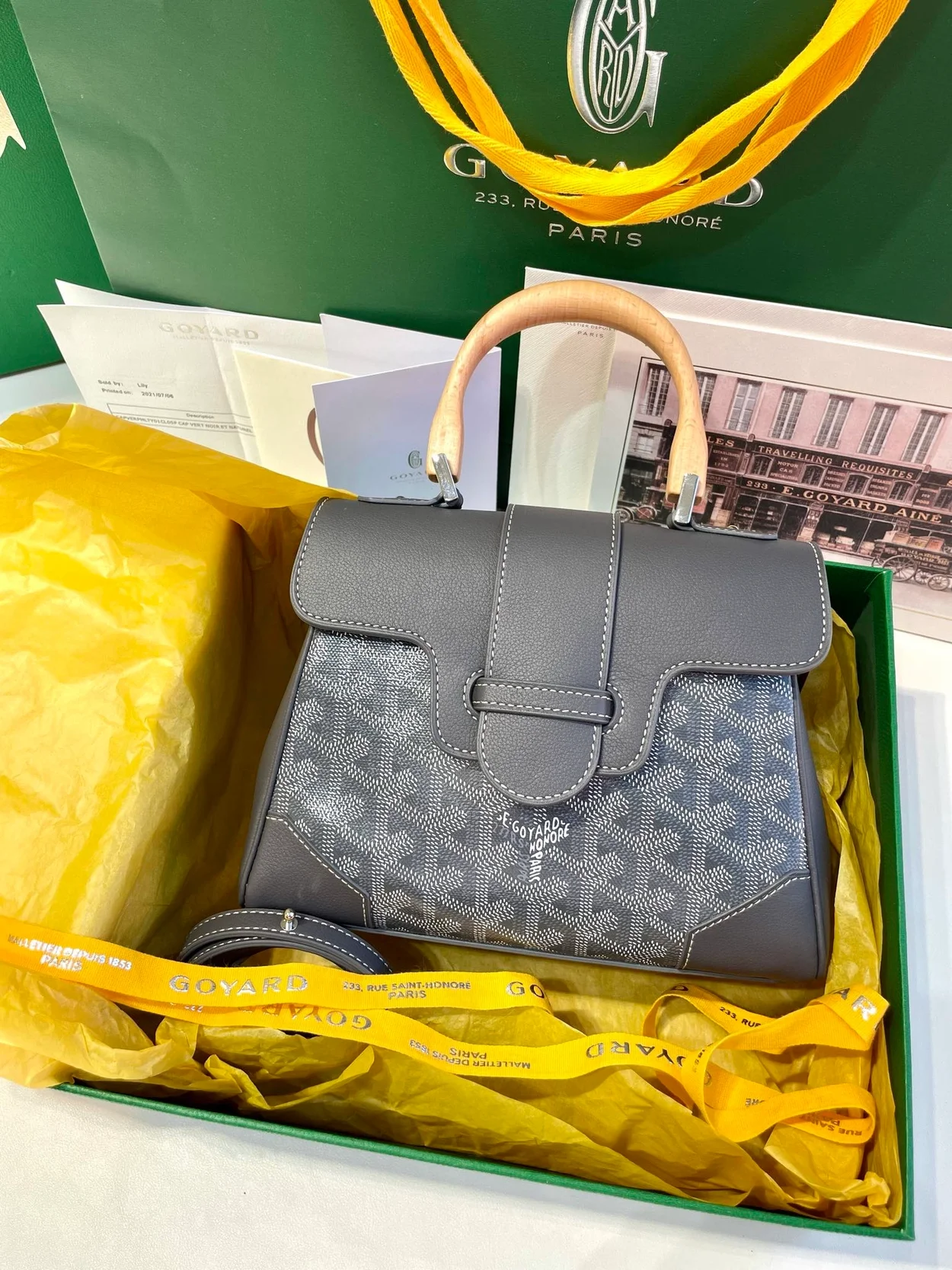 고야드 소프트 사이공 미니백 그레이