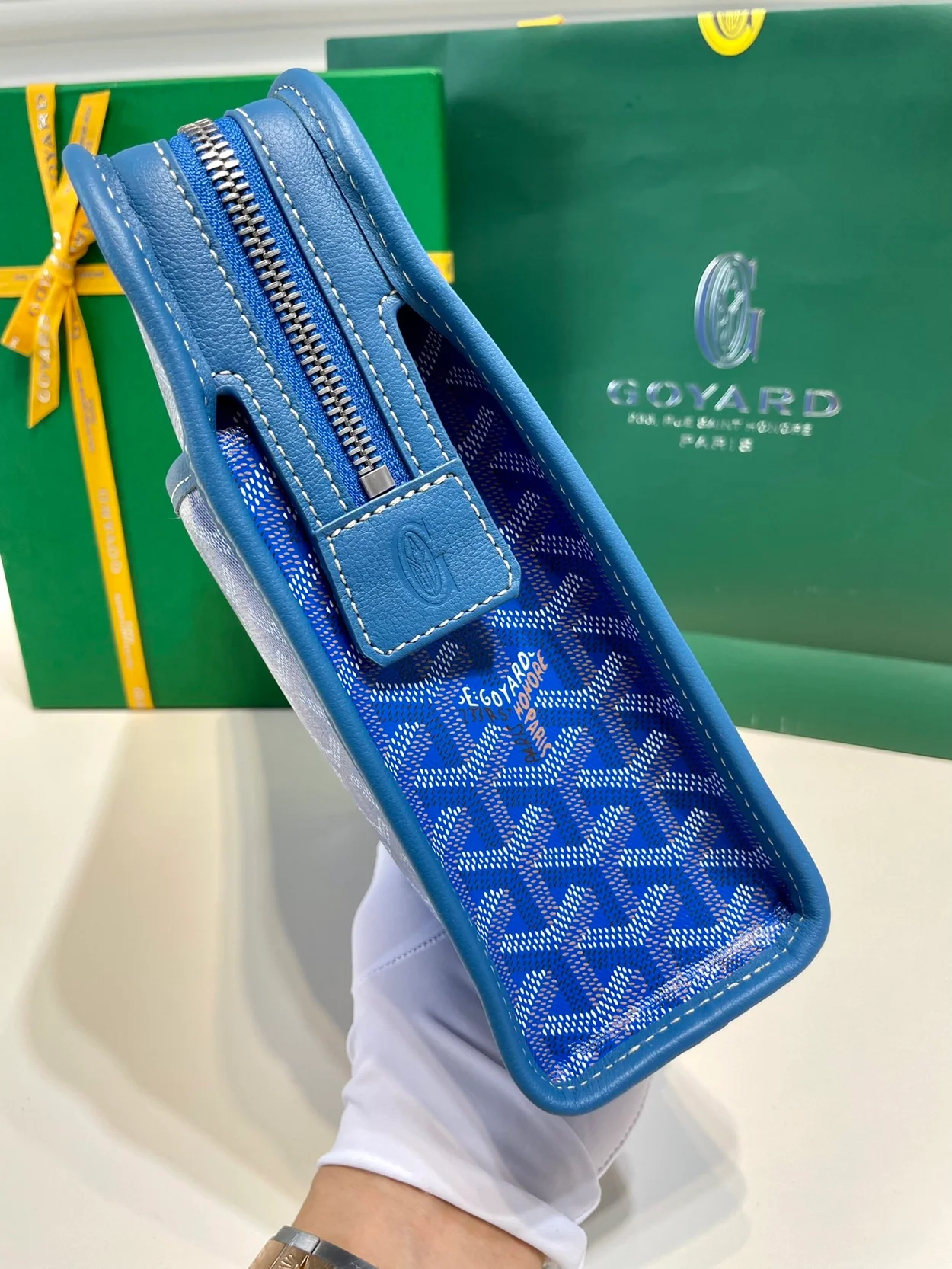 고야드 쥬방스 백 GM 블루