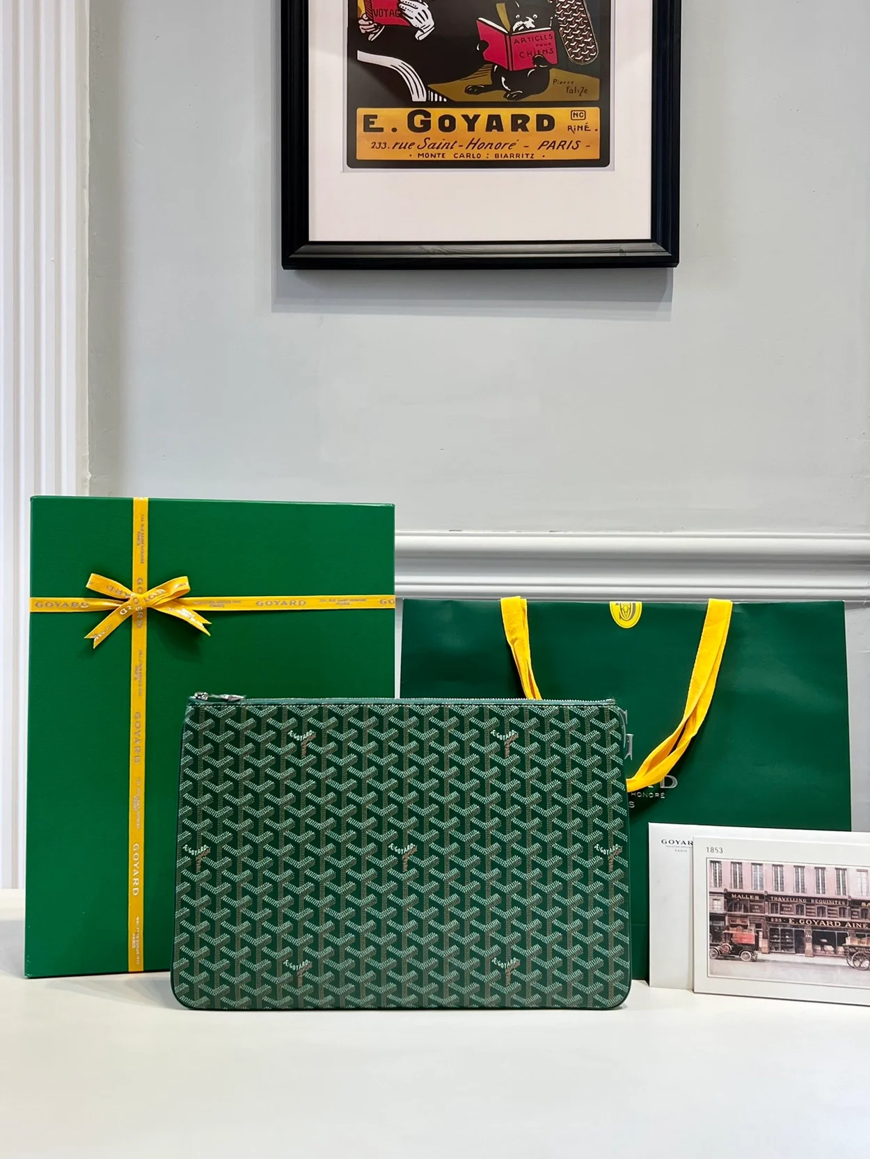 고야드 세나 클러치 MGM 그린