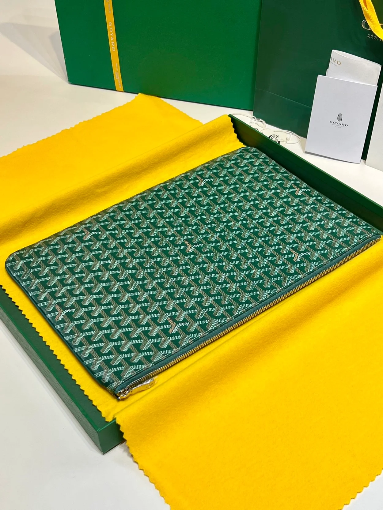 고야드 세나 클러치 MGM 그린