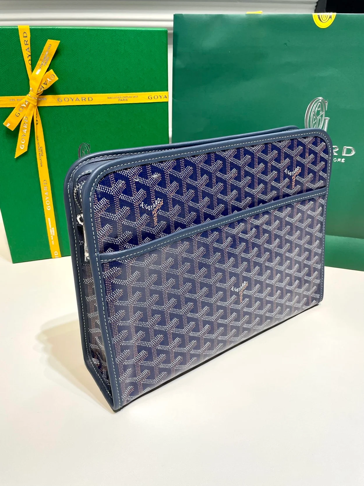 고야드 쥬방스 백 GM 네이비