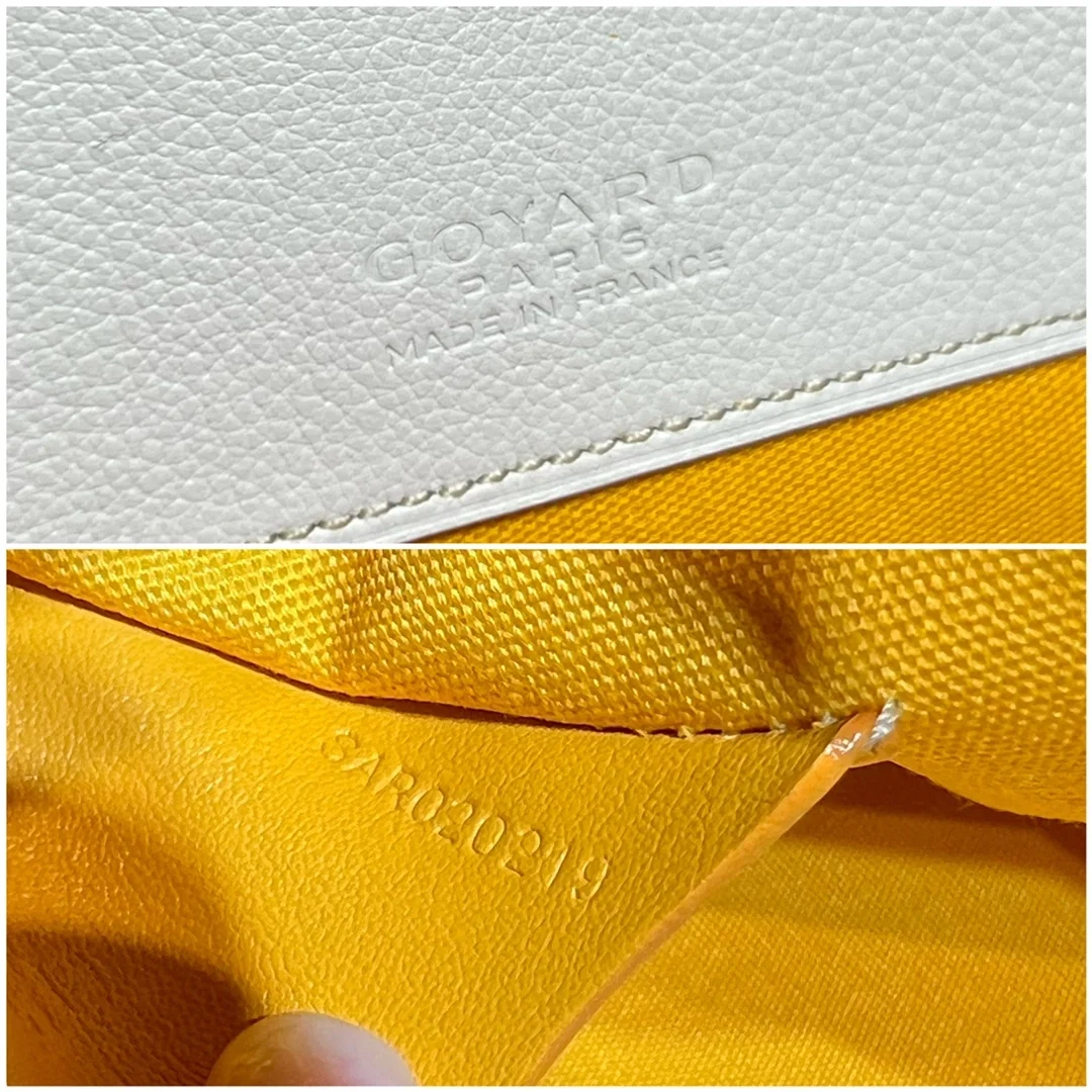 고야드 세나 클러치 MM 화이트