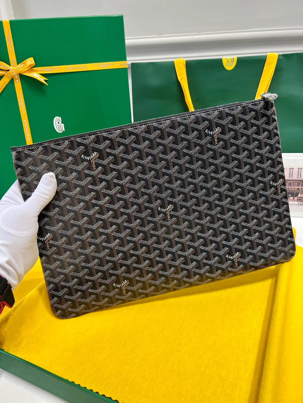 고야드 세나 클러치 MGM 탄