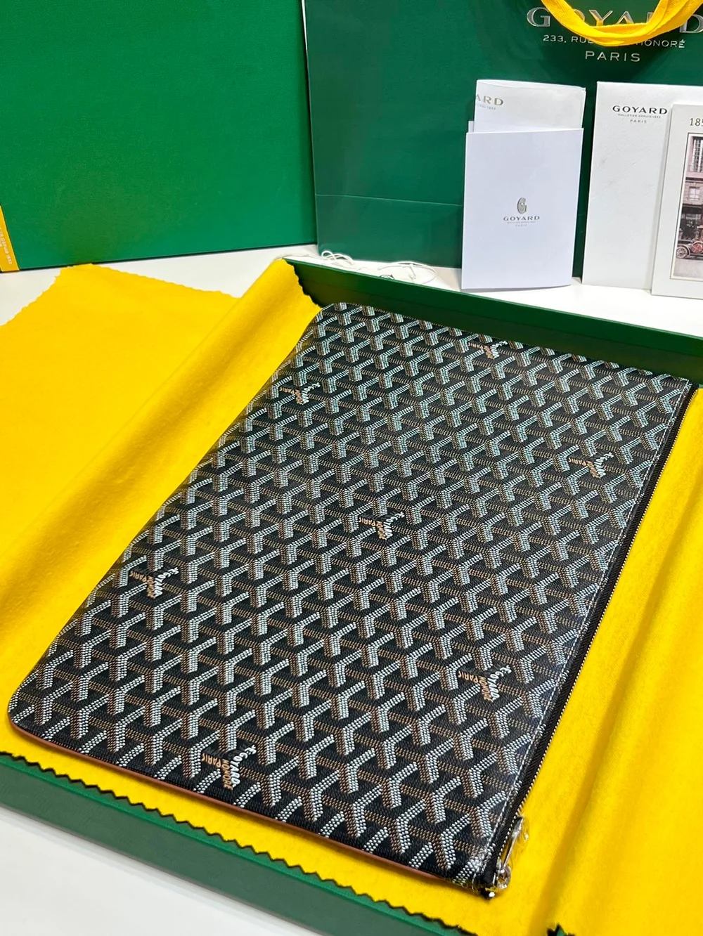 고야드 세나 클러치 MGM 탄