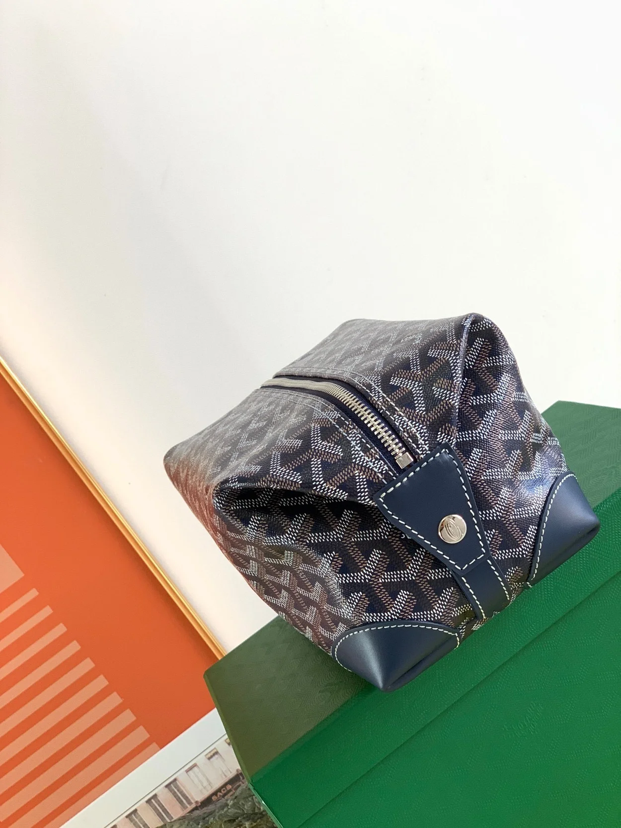 고야드 볼링 25 클러치 네이비