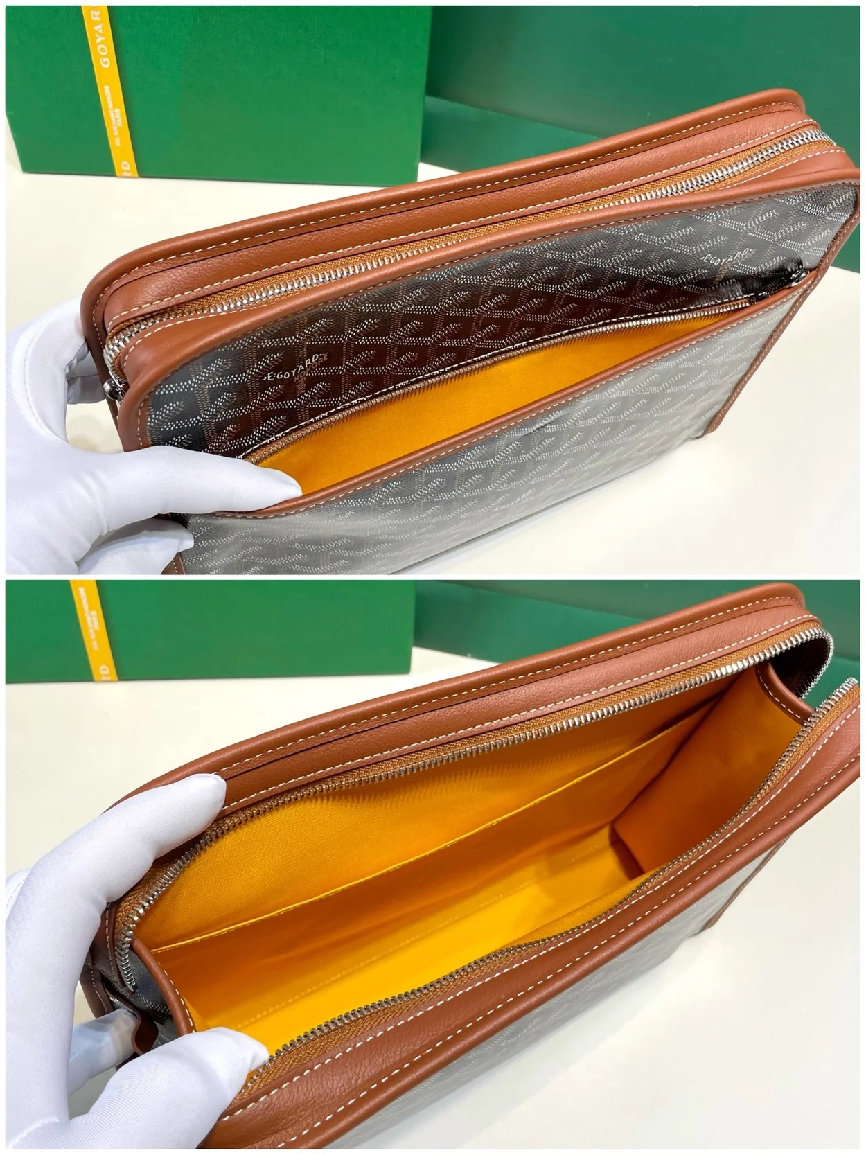 고야드 쥬방스 백 GM 탄