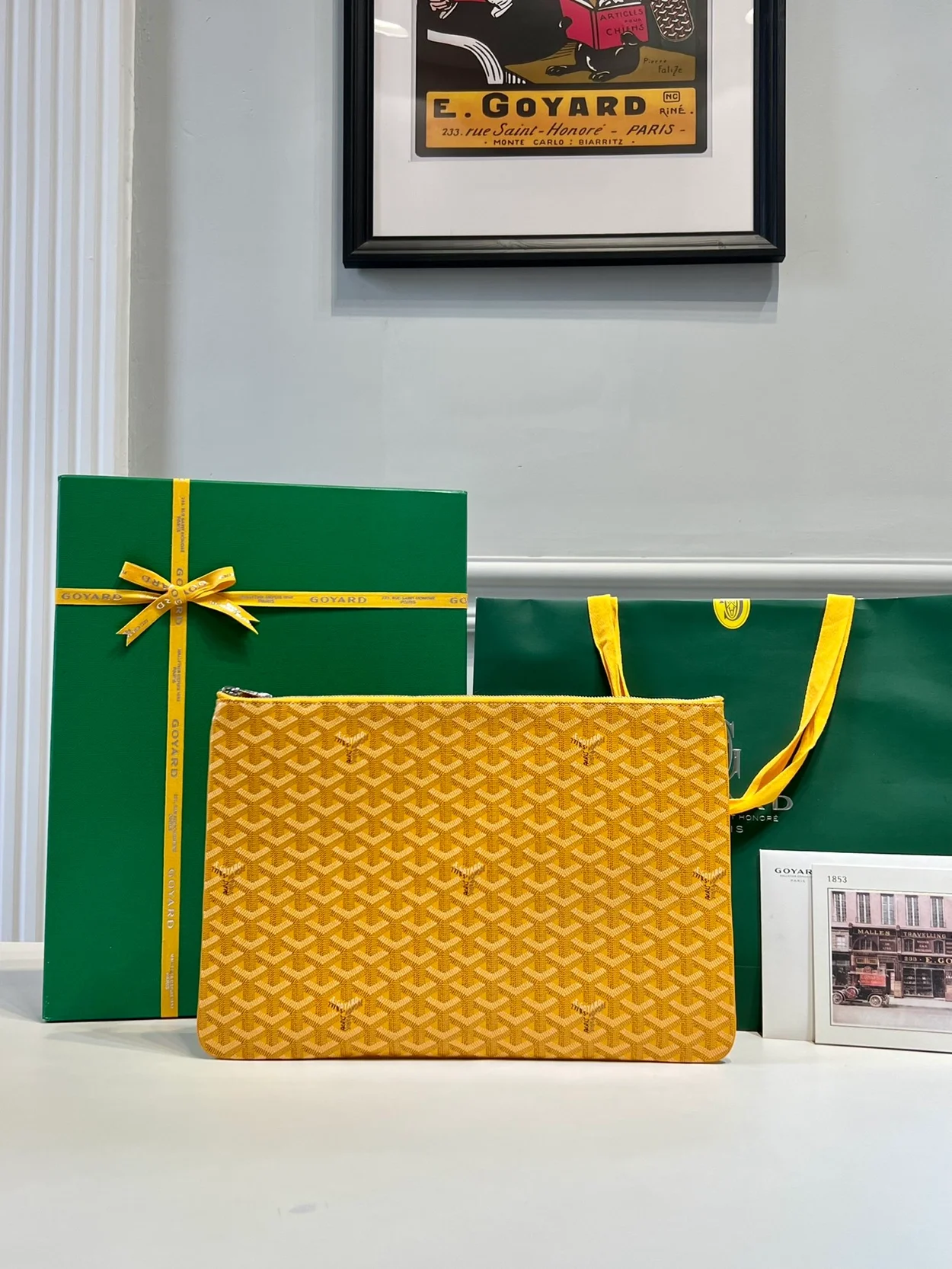 고야드 세나 클러치 MGM 옐로우