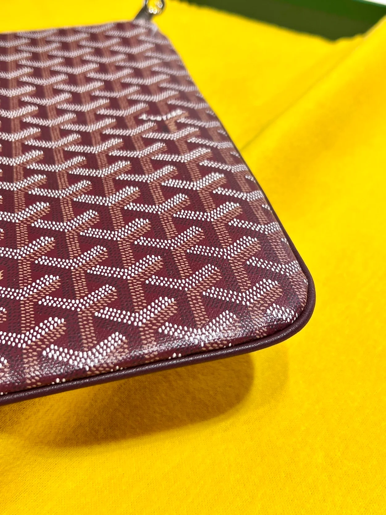 고야드 세나 클러치 MGM 버건디