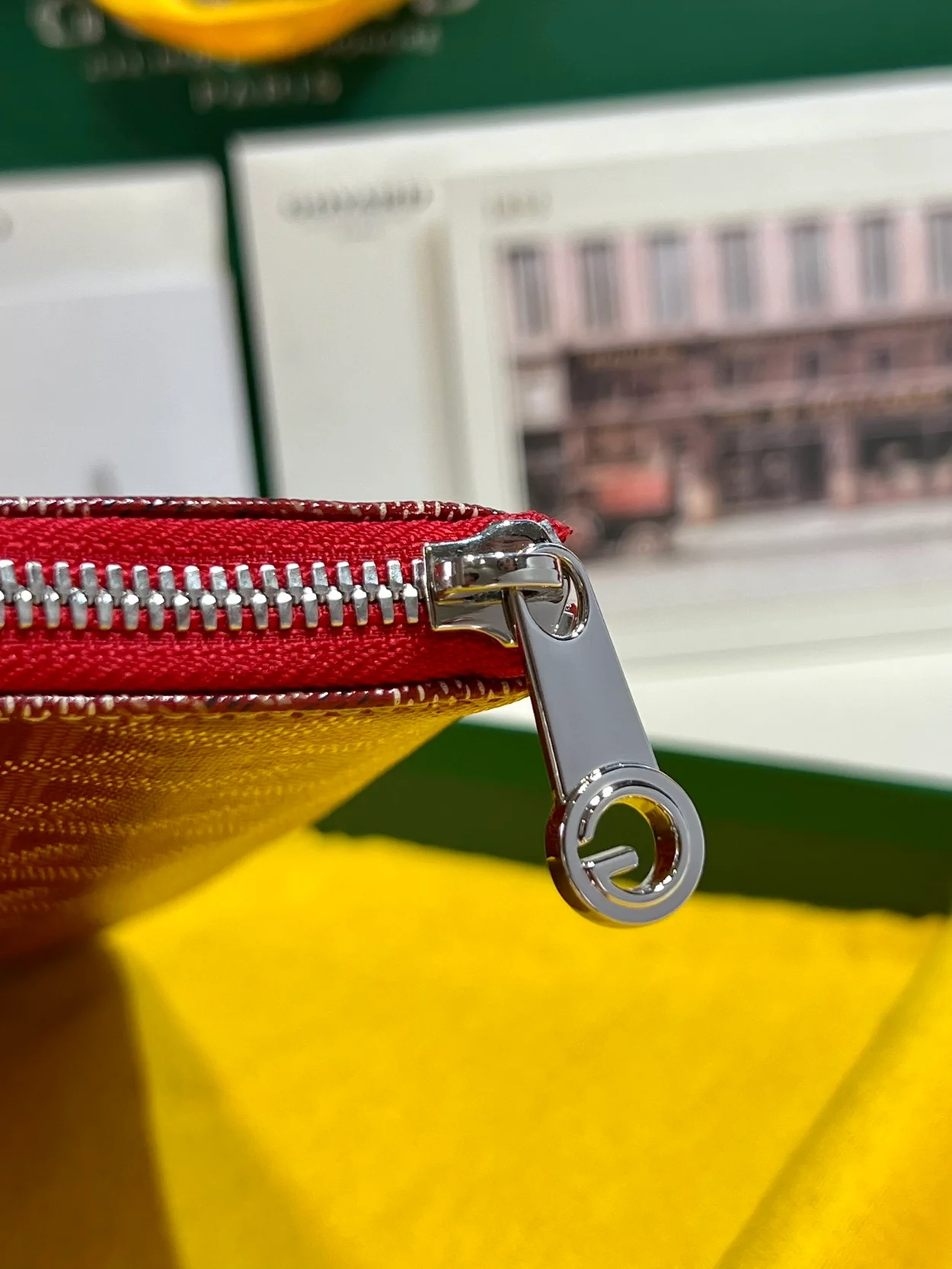 고야드 세나 클러치 MGM 레드