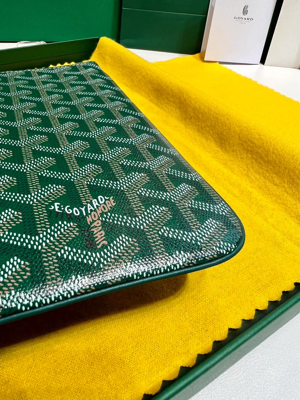 고야드 세나 클러치 MM 그린