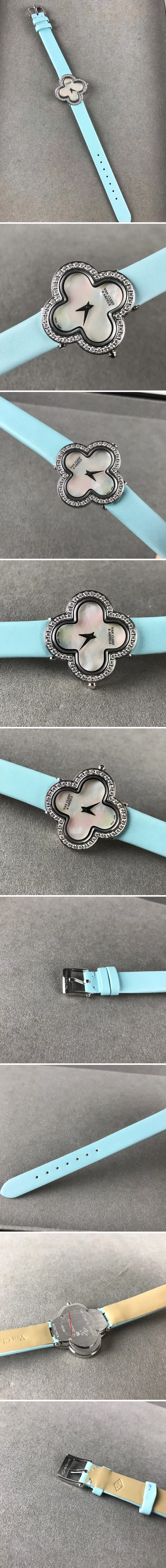 반클리프 앤 아펠 스몰 알함브라 오닉스 화이트 민트