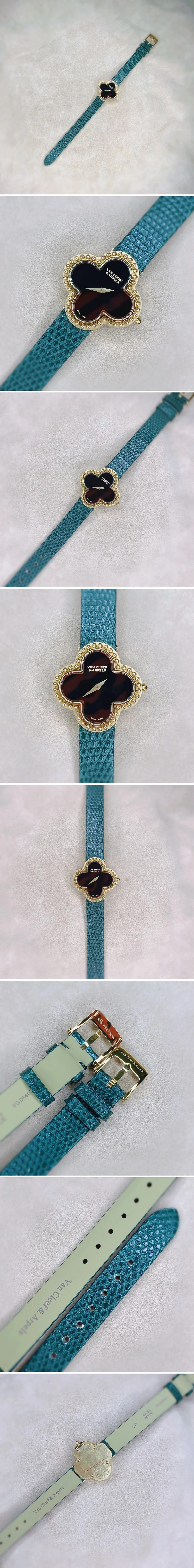 반클리프 앤 아펠 스몰 알함브라 오닉스 그린 블랙