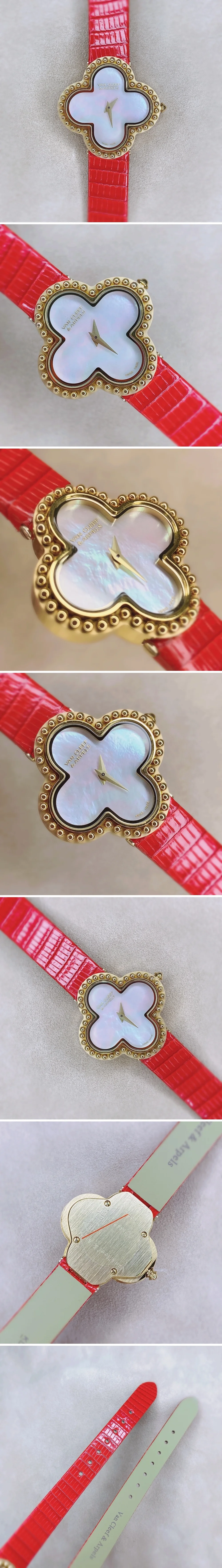 반클리프 앤 아펠 스몰 알함브라 오닉스 레드 골드