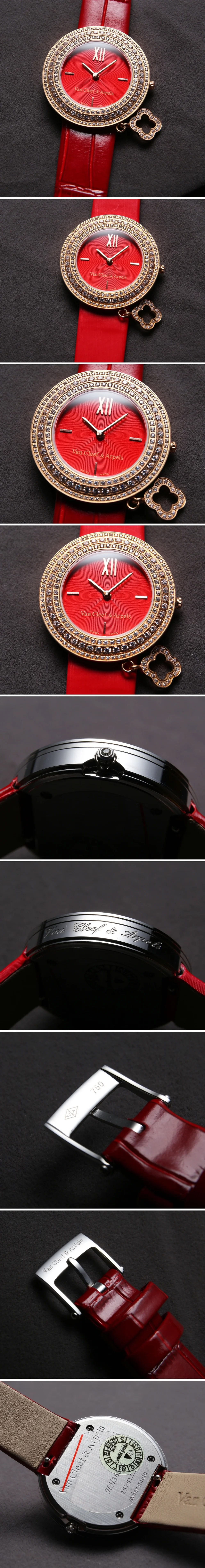 반클리프 앤 아펠 참 워치 레드 골드