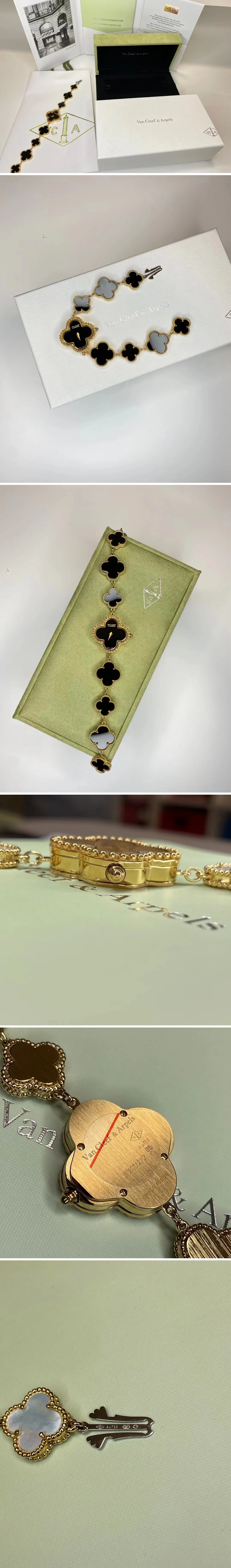 반클리프 앤 아펠 스몰 알함브라 오닉스 블랙