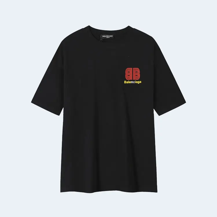발렌시아가 타이프라이터 오버사이즈 티셔츠 블랙