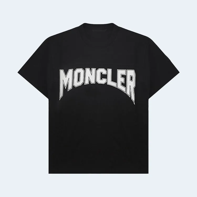 몽클레어 컬리지 반팔 티셔츠 블랙