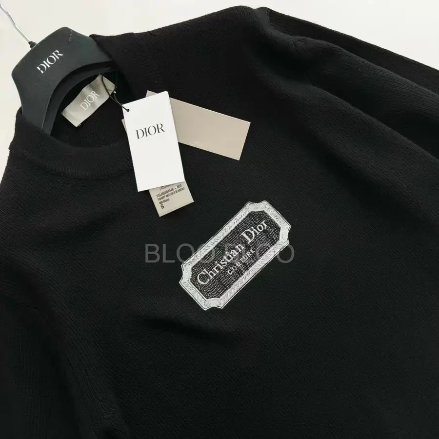 디올 Couture 캐시미어 스웨터 블랙
